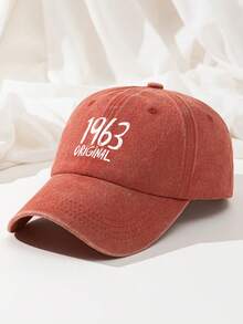 1pc Vintage 1963 Original Hat | Retro Washed Polyester Printed Dad Cap | Humorous Birthday Milestone Gift For Dad, Born In 1963 Keepsake Hat - A - View 6