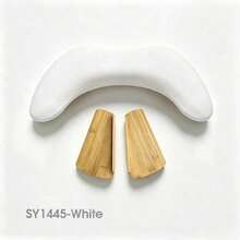 Butterfly Slanted Nail Art Hand Pillow, Dual Hand PU Nail Art Desk Armrest, Comfortable Nail Art Desk Support (White) - White - View 5