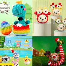 1pc Crochet Material Kit, Cute Crochet Plush Doll Set, Birthday Gift, Beginner Crochet Kit, Crochet Animal Set Suitable For Beginners - Penguin DIY Craft Kit - View 8