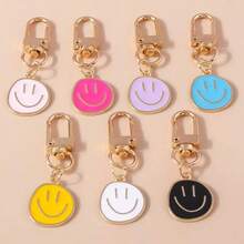 1pc/20pcs Cute Keychain - Fashionable Zinc Alloy Key Ring, Perfect Gift For Friends And Family, Bohemian Cartoon Style, Casual, Cute, Elegant, Bohemian - Multicolor - View 1