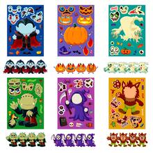 6pcs Halloween Monster Cartoon Sticker Set, Waterproof Removable Reusable Kids Craft Stickers, Vampire Mummy Pumpkin Cute Decorative Stickers, Party DIY Scrapbook Small Gifts, Suitable For Birthday, New Year, Valentine's Day, Easter, Children's Day, Back To School, Halloween, Thanksgiving And Christmas Gifts - Multicolor - View 4