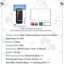 Cute Cat Protection Set For Switch2/Switch 2025/NS2, Detachable Protective Case, With 2 Cute PC Controller Caps, Storage Bag And Game Card Box, Tempered Glass Film, Game Accessories - View 12