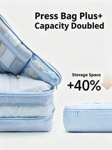 1/2PCS 5-In-1 Travel Compression Storage Bags, Luggage Organizer Boxes, Suitable For Suitcases, Closets, Airports, Hotels - Multicolor - View 2