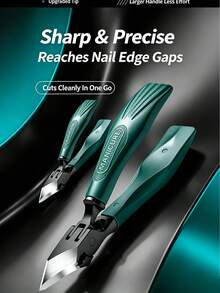 Professional Deep Embedded Nail Clipper, Ultra Sharp Double Blade, Extra Wide Opening, Effortless Design, Suitable For Thick Hard Nails, Precise Trimming Of Nail Grooves, Durable Nail Clipper, Unisex Daily Trimming, Travel And Home Use - Multicolor - View 3