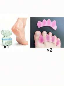 1pc Soft Silicone Toe Separator, Comfortable Foot Care Pad, Prevents Foot Friction, Wearable Foot Protection Pad, Suitable For Daily Walking Shoes - Multicolor - View 11