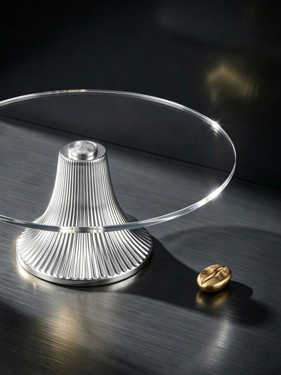 1pc Acrylic Round Tray, Cake Display Stand, Dessert Rack, Cupcake Holder, Snack Tray, European Style Storage Plate, Jewelry Display Stand, Platter, Gold Display Rack, Figurine Display Stand, Coffee Cup Base, Reusable Smooth Rack, Wedding Party Holiday Display, Smooth High-Foot Tray, Party Tableware Event Celebration Smooth High-Foot Tray, Reusable, Multi-Purpose Display Stand, Wedding Supplies - A - View 1