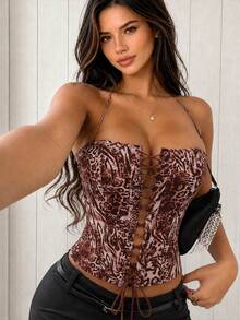Brown Leopard Print