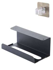 1pc Space-Saving Paper Towel Holder, Kitchen Hanging Paper Towel Box, No-Drill Hanging Paper Towel Holder, Storage Rack, Hanging Napkin Storage Box, Suitable For Cabinets And Drawers, Ideal For Home, Office And Kitchen - Multicolor - View 12