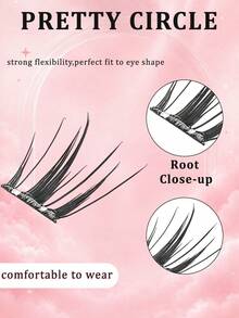 20-Row Large Capacity False Eyelash Book, Fine Hair-Like Mixed Length False Eyelashes, Ultra-Lightweight False Eyelashes, Natural Fluffy Curling Effect, Almost No-Feel Comfortable Wear, Daily Eye Makeup - C - View 7