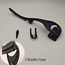 1 Set Of Unisex Manual Body Hair Trimmers With 2/3-Blade Designs; 4/8 Replacement Blade Heads Must Be Purchased Separately; Back Hair Removal Tool; Multifunctional Body Hair Trimmer Suitable For The Back, Chest, Arms, Legs, Underarms, And Shoulders - Upgraded Version - View 10