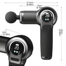 Massage Gun Deep Tissue Percussion Massager LED Display 20 Speed Levels 8 Interchangeable Massage Heads High-Frequency Vibration Portable Muscle Massager Suitable For Home, Gym, Sports And Daily Relaxation - View 10