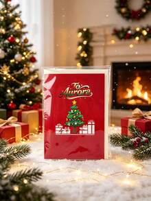 Personalized Custom 3D Pop-Up Christmas Card, Christmas Tree, 3D Greeting Card, Featuring Snowy Village And Christmas Tree, Merry Christmas Card Suitable For Women, Men, Mothers, Fathers, Daughters, Sisters, Wives, Friends And Family - Single Piece - View 5