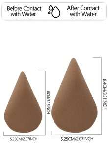 2/4/8/12pcs Premium Asymmetrical Double-Ended Makeup Sponge Set, Soft Makeup Sponge, Suitable For Foundation And Concealer, Ideal For Beginners, Alcohol-Free Hydrophilic PU Material, Flawless Facial Makeup Tool, Soft Touch - Multicolor - View 2