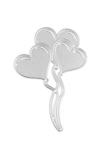 Heart-Shaped Balloon Metal Scrapbook Embossing Die Cutting DIY Photo Album Greeting Card Punching Mold Birthday - C-Silver - View 8