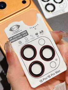 適用於 Apple 18ProMax 鏡頭膜 後置相機 Apple 18/18pro/17/16/15/1413promax 保護貼,雙色氧化鏡頭膜,附定位槓桿方便安裝與拆卸,可重複使用槓桿,防摔防刮,強抗衝擊,完美貼合原機 - 酒紅色 - 查看 5