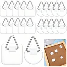 15pcs,Picture Adhesive Triangular Hook, Suitable For Home Wall Art Picture Frames, Bathroom Cabinets, Kitchen Doors - Multicolor - View 8