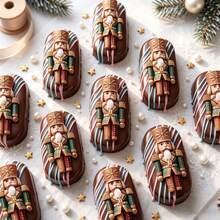 1PC Christmas Nutcracker Soldier Silicone Mold, Fondant Baking Mould For Cake Decorating - Beige - View 7