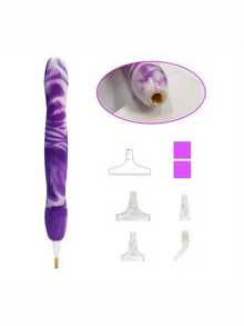 New Fashion Diamond Brush, Including 6 Pens, Diamond Brush Tool Expansion Set, Thick Pen Handle Is More Suitable For Adults To Hold. - A - View 7