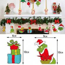 The Grinch The 32/25/20/15pcs The Christmas Theme Party Hanging Decorations, Christmas Tree Ornaments, Christmas Tree Decor - Cookie Monster - View 3