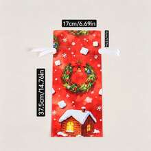2pcs/5pcs/10pcs Multi-Color Multi-Style Drawstring Christmas Gift Bags, 3D Drawstring Bags, Extra Large Christmas Gift Packaging Bags, Wine Bottle Packaging Decorative Bags - Multiple Styles - View 27