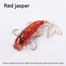 1pc Crystal Ore & Epoxy Resin Fish Figurine - Cute Koi Fish Decor, Creative Home Decoration, Office Desk & Car Ornament, Unique Holiday Gift - Multicolor - View 14