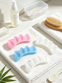 1pc Soft Silicone Toe Separator, Comfortable Foot Care Pad, Prevents Foot Friction, Wearable Foot Protection Pad, Suitable For Daily Walking Shoes - Multicolor - View 8