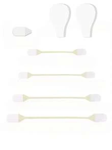 10pcs Transparent Skin-Tone Invisible Lifting Tape, Facial Contouring Makeup Tool, Makeup, Cheap, Room Decor, Vanity, Travel, Bedroom, Makeup Accessories, Powder Puff, Makeup Sponge, Loose Powder Puff - Multicolor - View 6