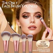 39 Pcs/25 Pcs/5 Pcs Total Makeup Tool Kit, Including 22 Pcs Champagne Rose Three‑Color Makeup Brushes,16 Pcs Makeup Accessories And One Medium Coffee Storage Bag. The Independent Bag Organizes Tools Well For Easy Carrying And Outdoor Makeup. - Multicolor - View 3