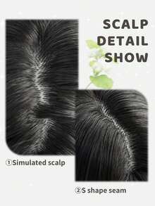 alicegarden 28-Inch Long Synthetic Wig Featuring A Natural Wavy Style In A A Stunning Black. Middle Part Design , This False Hairpiece Is Perfect For Ms Daily Party Cosplay Use, Offering A Natural And Natural Durable Wig Gift For Ladies. - Black - View 3