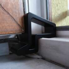 1/2/4pcs Door And Window Stoppers, Anti-Collision Door Clips, Window Anti-Collision Device, Rail Fastener System, Window Fixing Kit, Durable Plastic Material, Window And Balcony Isolator, Indoor Ventilation And Privacy Protection, Easy Installation - A - View 6