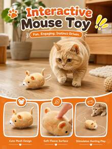 Automatic Cat Toy For Indoor Cats, Electric Moving Mouse Toy With Random Path And Fun Sounds, Interactive Chase Toy For Kittens And Adult Cats, Indoor Exercise And Play - Multicolor - View 5