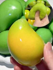 New Handmade Crunchy Mango Squeeze Ball Color-Changing Soft Silicone Stress Ball ASMR Sensory Decompression Toy - Multicolor - View 6