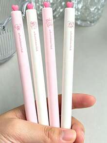 Cream Style Rotating Neutral Pen, Decorative Pen Cap, Smooth Writing Stationery For Students And Office - A - View 11