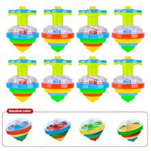 1pc Fun LED Spinning Top Toy, Glowing Colorful Rotating Top, Interactive Toy For Kids, Playable And Battle-Ready, Suitable For Party Activities, Small Gifts, Birthday Gifts (Some Accessories Color Random) - Multicolor - View 12
