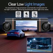 4‑Channel Panoramic 1080P Car Dashcam, 4‑Screen Simultaneous Display, HD Night Vision, WDR Technology, Built‑In G‑Sensor, Loop Recording, 24‑Hour Parking Monitoring Auto Accessory, For Driving & Road Trip Travel Use - A - View 4