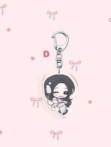 1pc/6pcs Acrylic Keychain, Super Real Me Album Cartoon Character Bag Charm, Y2K Sweet K‑Pop Bag Accessory, Key Holder, Christmas Halloween Gift - Multicolor - View 5