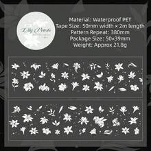 PET Die-Cut Planner Washi Tape, Transparent Base White Ink Printed Lace Bow Stickers Tape, No-Cut Die-Cut Process, Multiple Bows, Ribbons, Lace Patterns, Exquisite And Transparent Design, Moderate Adhesion Without Damaging Paper, Easy To Tear, Suitable For Planner Collage, Photo Album Decoration, Diary Borders, Guka DIY, Gift Wrapping, Korean Ins Gentle Atmosphere, Suitable For Planner Enthusiasts And Students, Create Clean And Fresh Page Effects, Highly Attractive Creative Decorative Tape - A - View 11
