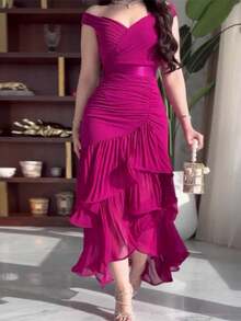 Women Formal & Evening Dresses - Hot Pink - View 6