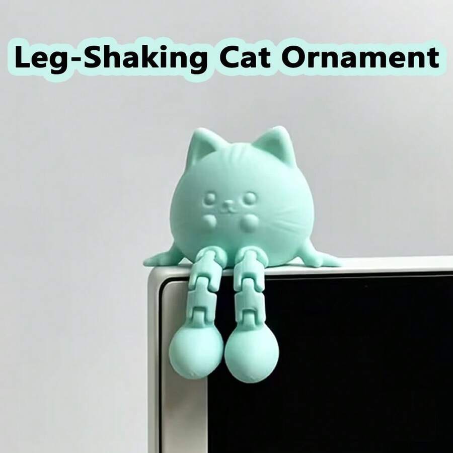 1 buah Hiasan Meja Kucing Kreatif, Figur Dekorasi Monitor Lucu, Desain Unik dan Keren, Bentuk Anak Kucing, Cocok untuk Monitor dan Meja, Hadiah Sempurna untuk Halloween, Natal dan Hari Raya, Dekorasi Rumah dan Koleksi - Satu ukuran cocok untuk semua. - View 1