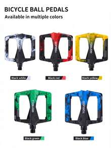 TOSUOD Mountain Bike Ball Bearing Pedals Plastic Double Steel Ball Camouflage Ball Bearing Pedals Commuter Bike Plastic Pedals - Multicolor - View 2