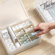 Desktop Drawer Storage Box, Suitable For Cables, Chargers And Earphones - Multicolor - View 5