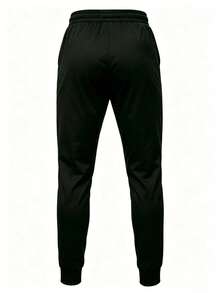 Multi-Piece Men's Indoor Gym Workout Set Autumn/Winter Outdoor Exercise, Running, Hiking, Trekking Suitable Jacket + Sports Pants Multi-Piece XXS-XXXL - Black - View 7