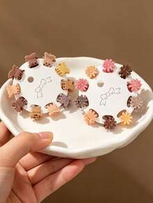 Mini Hair Clips 10/20/30pcs Set, Colorful Hair Clips, Shiny Small Claw Clips, Bangs Clips, Hair Accessories, Ponytail Claw Clips (Random Color) - Multicolor - View 4