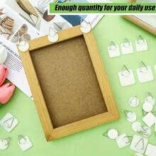 15pcs,Picture Adhesive Triangular Hook, Suitable For Home Wall Art Picture Frames, Bathroom Cabinets, Kitchen Doors - Multicolor - View 5