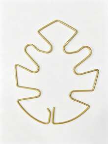 1pc Metal Turtle Shell Leaf-Shaped Plant Support Stake - Durable Monster Clip, Unique Design Suitable For Climbing Plants, Turtle Shell Bamboo Clip, Ideal Plant Support Device, Helps Plants Grow Healthily - Multi-color - View 12