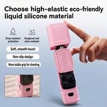 Casing Pelindung Silikon Anti Gores Tahan Guncangan Pelindung Layar Kamera dan Lensa, Pelindung Kulit Lembut Menyeluruh untuk Insta360 Luna Ultra - View 4