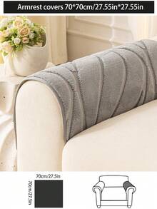 1 Stück Herbst/Winter Plüsch verdickter warmer bequemer Sofasitzbezug, Raumdekoration moderner minimalistischer rutschfester Sofakissenbezug, maschinenwaschbar handwaschbar Sofabezugstoff, frische Mode weich nicht verblassend nicht abwerfend Schlafzimmerdekoration haustierfreundlicher Schutzbezug, verstellbarer Ecksofa-Bezug geeignet für Schlafzimmer, Büro, Wohnzimmer Kombinationsmöbel, L-förmiges Sofa und 1234-Sitzer Sofa - Hellgrau - Übersicht 13