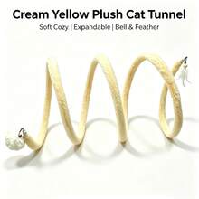 1pc Foldable Cat Tunnel, Cat Toy Self-Entertainment Spiral Tunnel Interactive Toy, Interactive Autonomous Play Training Toy, Suitable For Single Cat And Multi-Cat Households, Foldable And Easy To Store Indoor Cat Toy With Detachable Bell, No Power Required With Rustling Sound, Suitable For Cats, Rabbits, Puppies, Ferrets And Other Pets, Ideal Choice And Gift For Cat Lovers - Multicolor - View 7