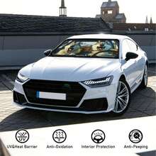 1 pieza Parasol para parabrisas de coche con diseño humorístico de husky, de poliéster, que se ajusta a varios modelos, proporciona protección UV y decoración de interiores, plegable para un almacenamiento fácil - Husky gracioso - Ver 5
