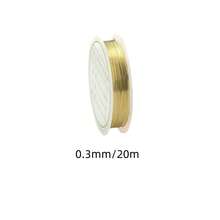 20/100m Gold/Silver Metallic Wire, Used For Bracelet Necklace DIY, Non-Fading Beading Line Jewelry Rope Handmade - A - View 10